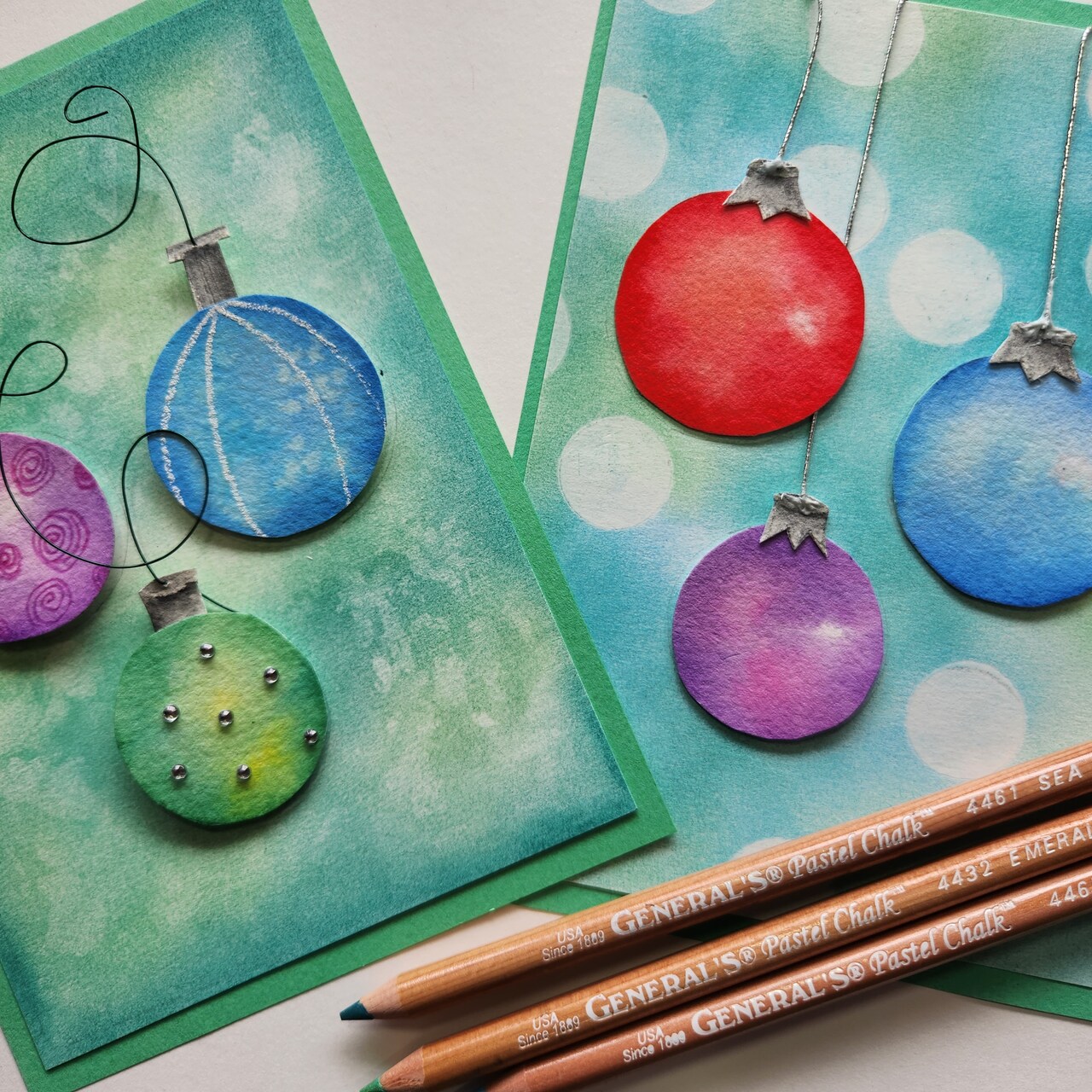 12 Days of Card Making: Mixed Media Holiday Cards with General Pencil